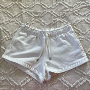 Athleta Heavyweight Terry Mid Rise 3” Sportie Short White